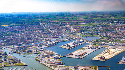 North of France and Bay of Somme in French Channel coastline