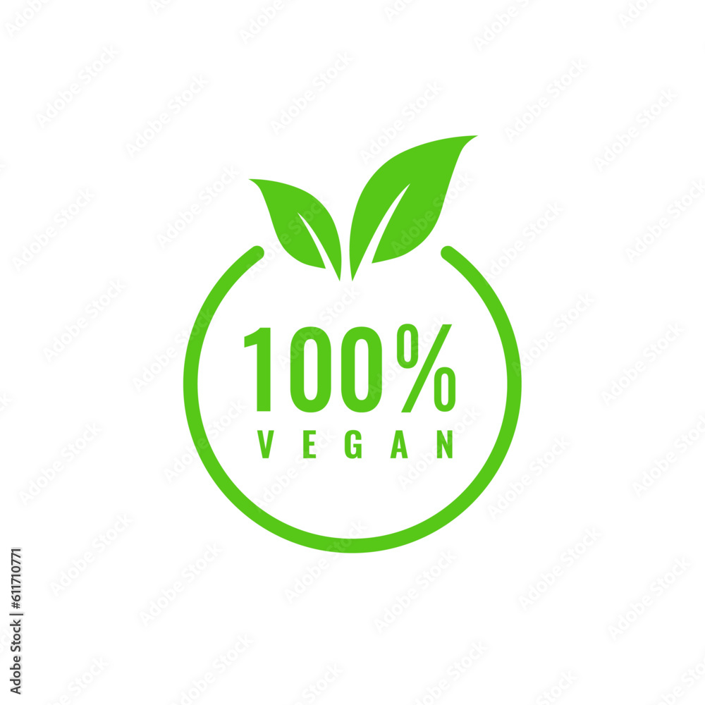Vegan icon. Vegan food sign with leaves. Bio, Ecology, Organic Logos and Badges, Vegan food Label. Vegan icon. Vegan food sign with leaves. Bio, Ecology, Organic Logos and Badges, Vegan food Label.