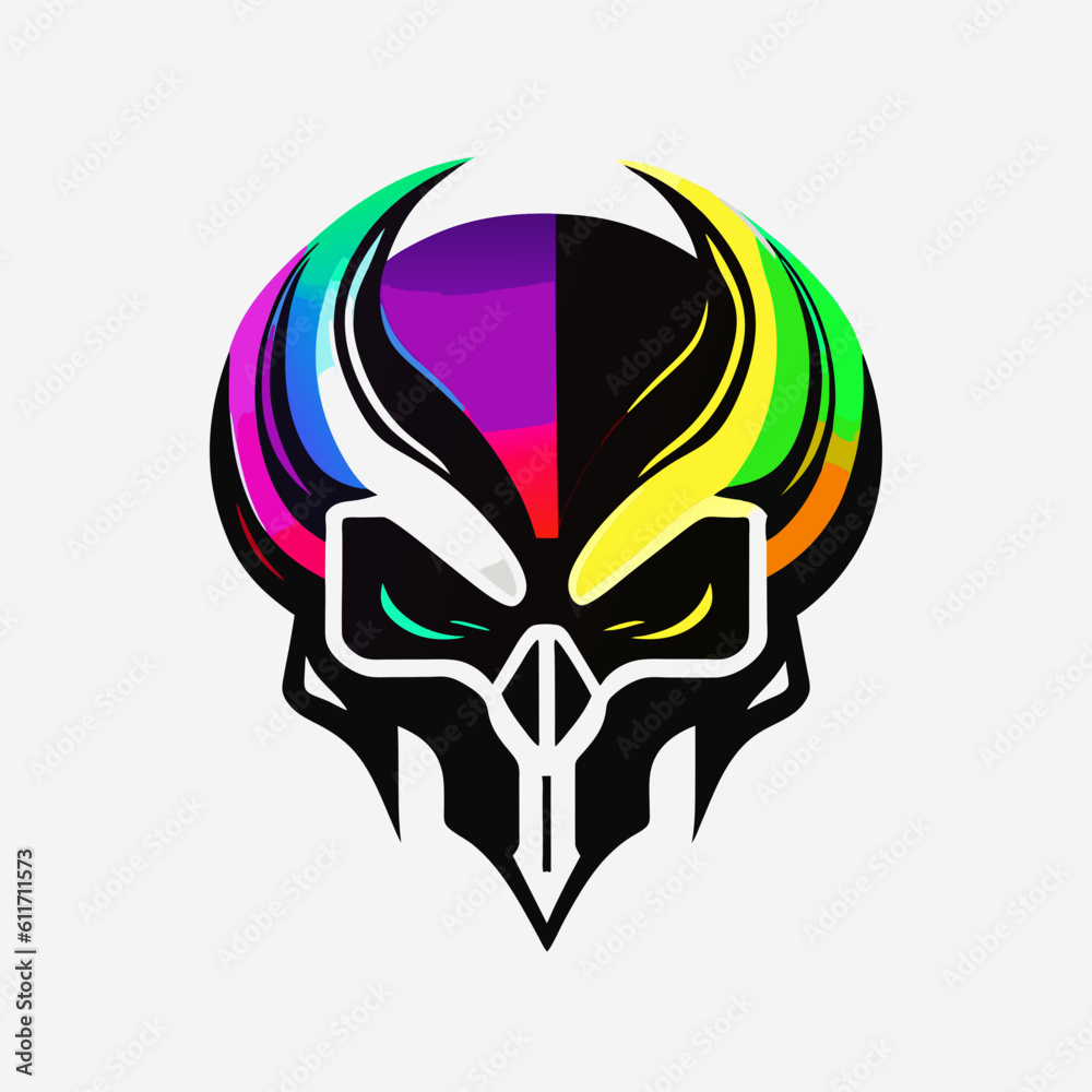 Fototapeta premium skull logo