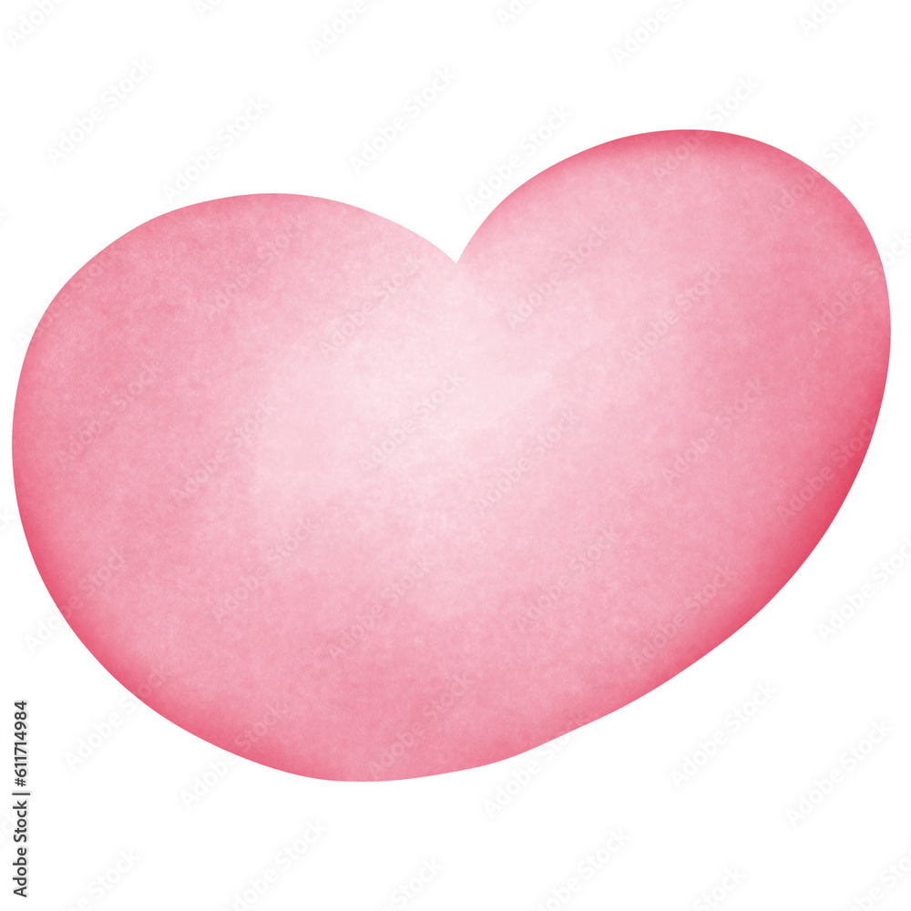 Single red heart illustration