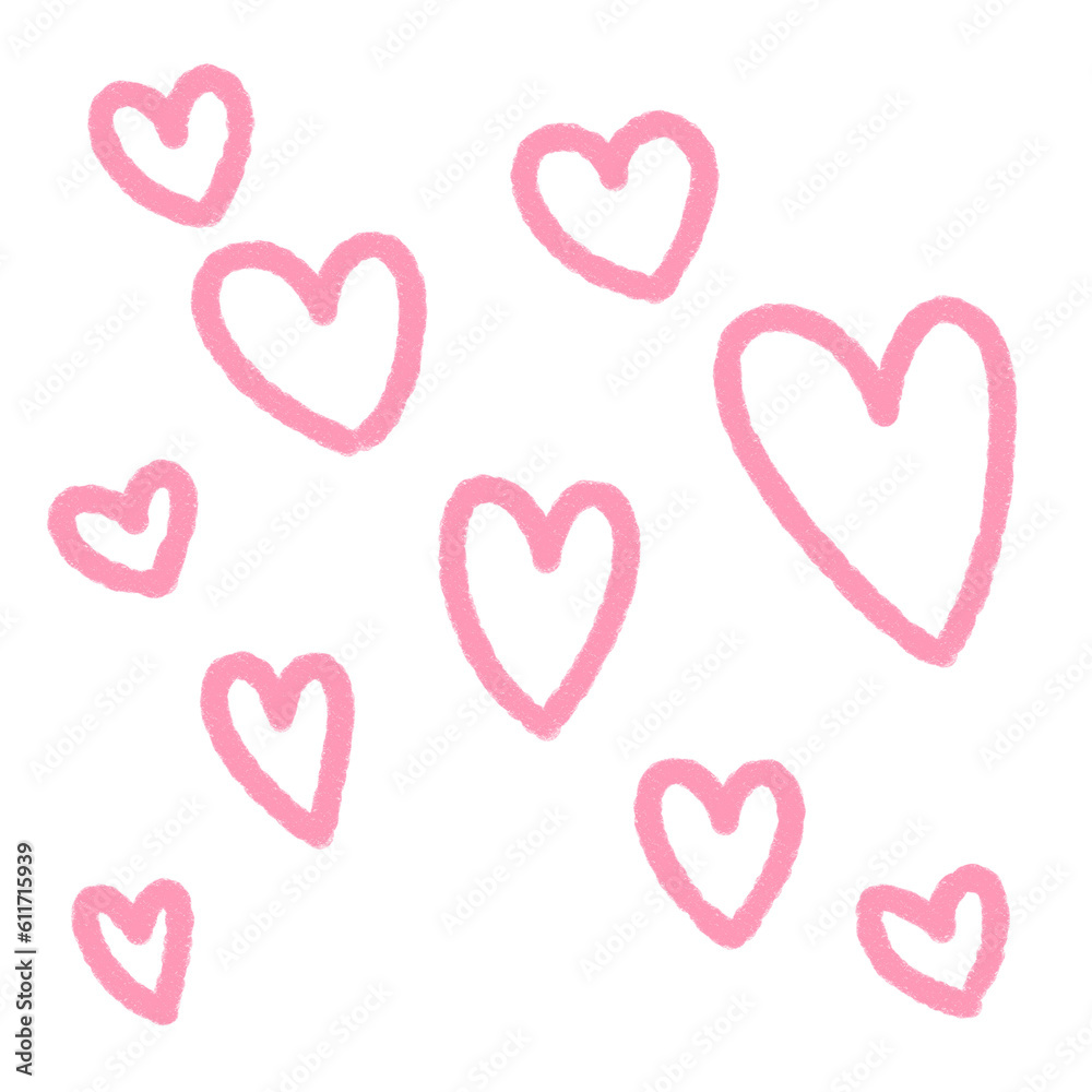 Hand drawn cute heart shape, pastel colored hearts, cartoon event decoration for business banners and websites. Hand drawn cute heart shape, pastel colored hearts, cartoon event decoration for business banners and websites.