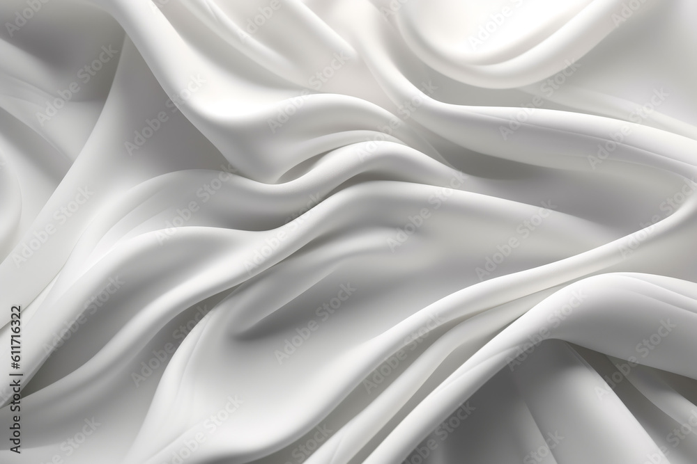 3d render, abstract background with folded textile, white cloth macro, fashion wallpaper wavy layers 3d render, abstract background with folded textile, white cloth macro, fashion wallpaper wavy layers