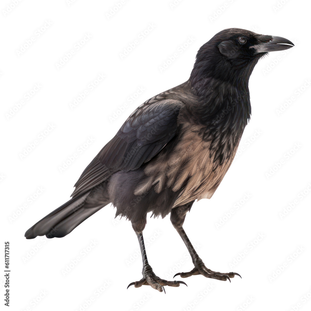 crow isolated on transparent background cutout crow isolated on transparent background cutout