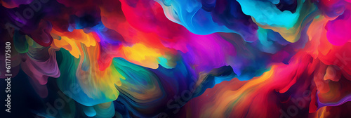 Abstract organic colorful background wallpaper design, banner, generative AI
