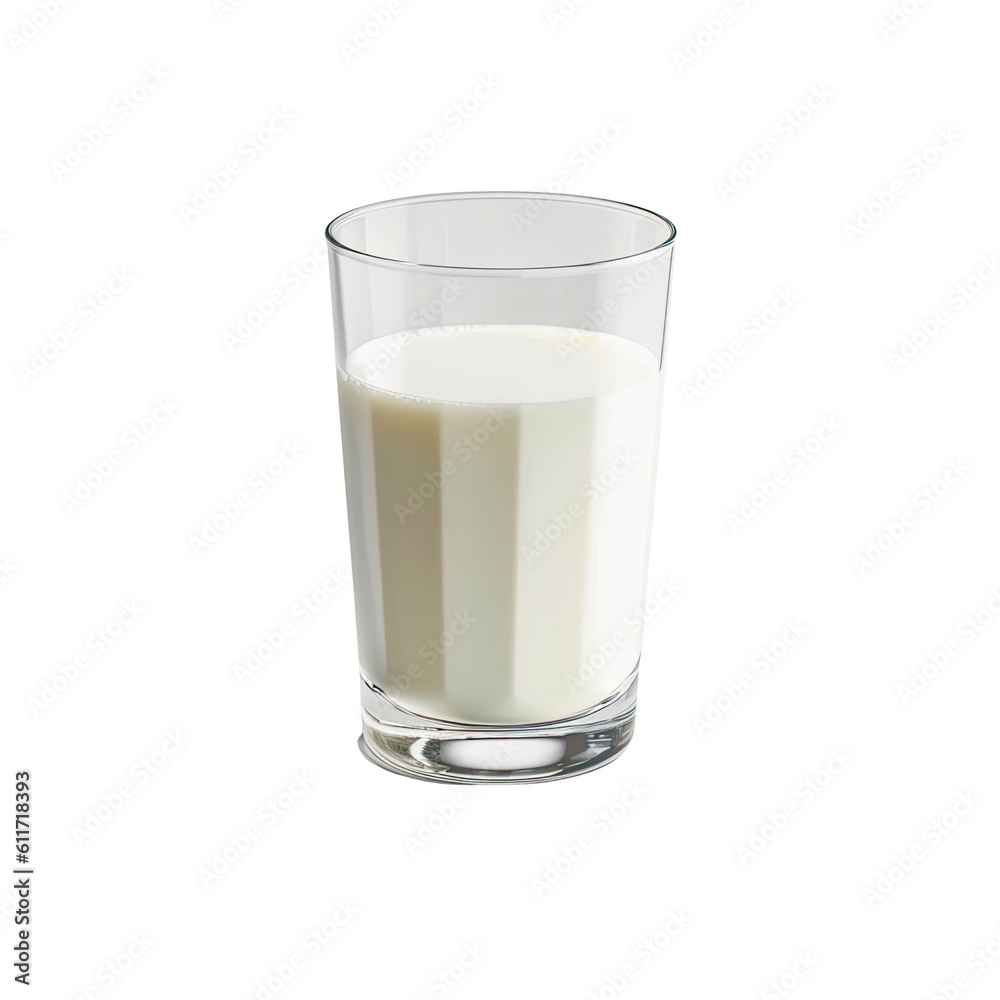 ai generated fresh milk in the glass on transparent ai generated fresh milk in the glass on transparent