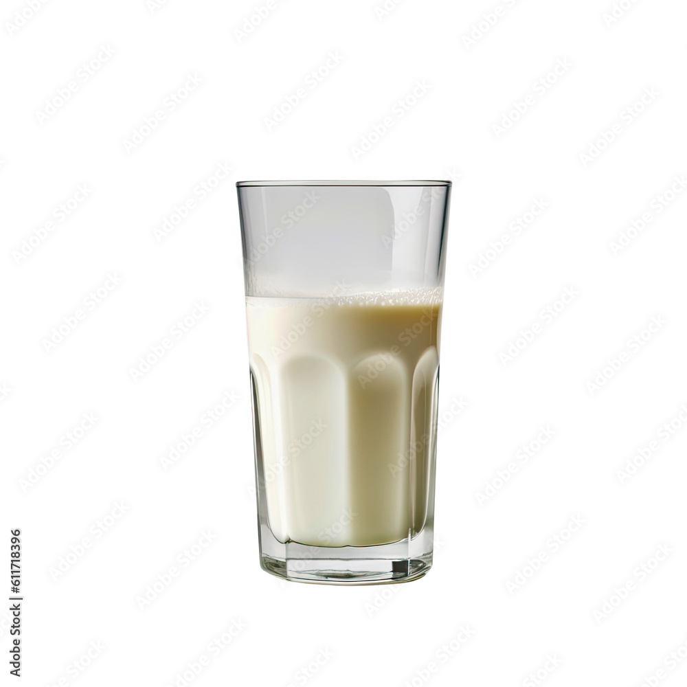 ai generated fresh milk in the glass on transparent ai generated fresh milk in the glass on transparent
