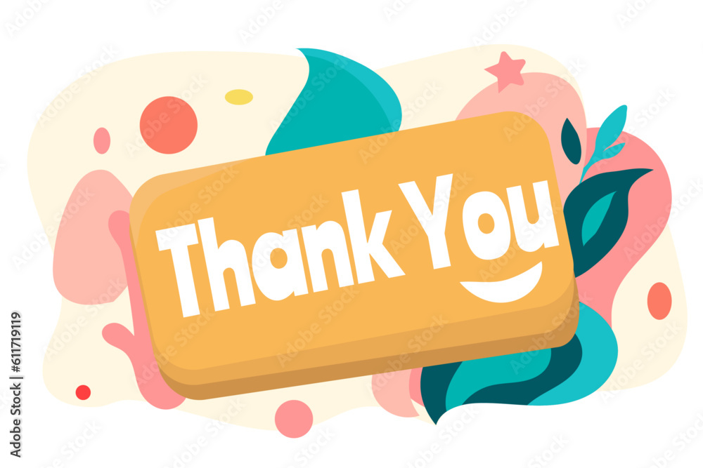 Fototapeta premium Thank you banner background