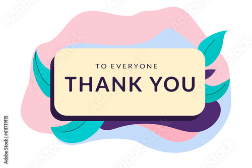 Thank you banner background