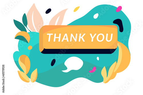Thank you banner background