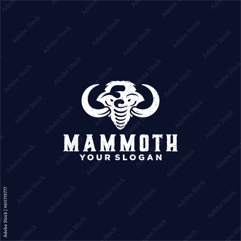 Obraz premium mammoth logo