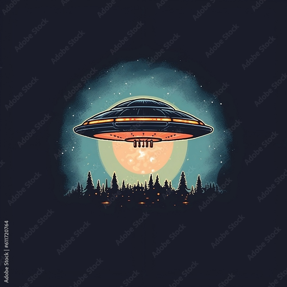 Cartoon UFO