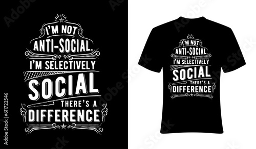 T-shirt Design_Typography Antisocial