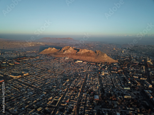 Aerial view of Osh city photo
