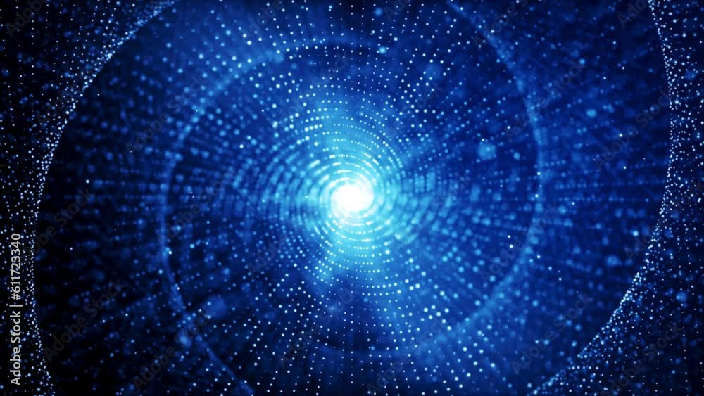 Abstract Space Motion View Blue Shiny Blurry Focus Concentric Spiral Dotted Lines Light Burst With Glitter Sparkle Dust And Optical Light Flare Background Abstract Space Motion View Blue Shiny Blurry Focus Concentric Spiral Dotted Lines Light Burst With Glitter Sparkle Dust And Optical Light Flare Background