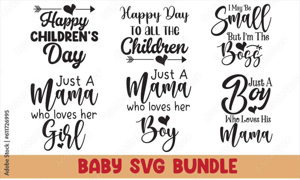 Fototapeta premium Baby SVG Bundle