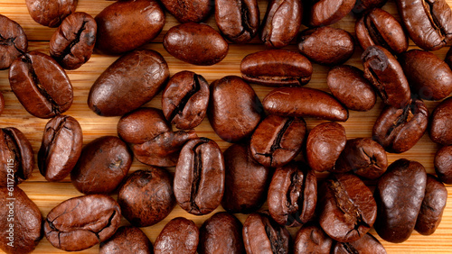 Fototapeta Naklejka Na Ścianę i Meble -  macro shot of coffee beans. Close-up coffee beans.