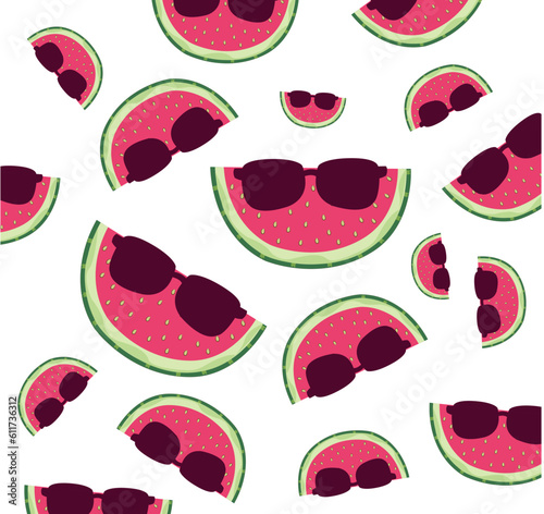 seamless pattern with pink lips