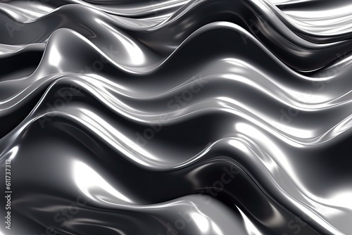 Wavy Chroma Background, Melted 3D Waves Wallpaper background texture