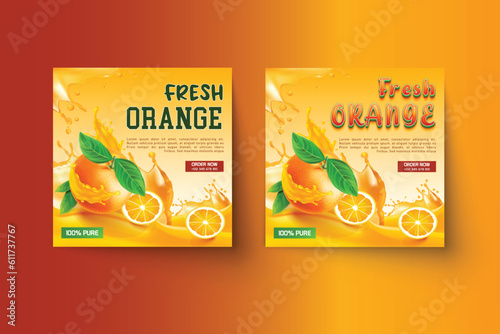 minimal square banner template. Suitable for social media posts and web ads. Modern marketing square banner.