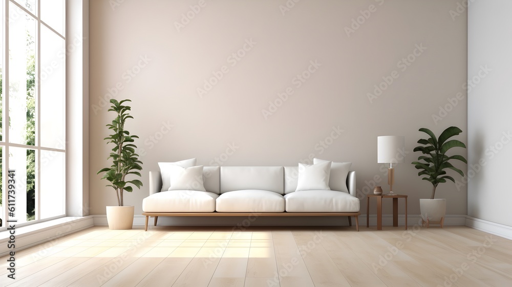 interior with white sofa. 3d rendered illustration mock up interior with white sofa. 3d rendered illustration mock up