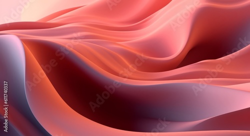 Abstract light colour wave background, 3d