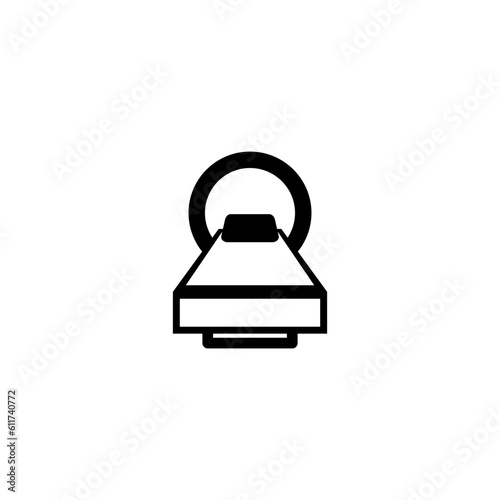  CT scan icon  isolated on white background 