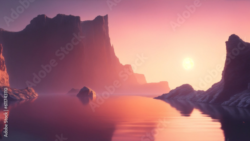 grand canyon sunset Generative AI