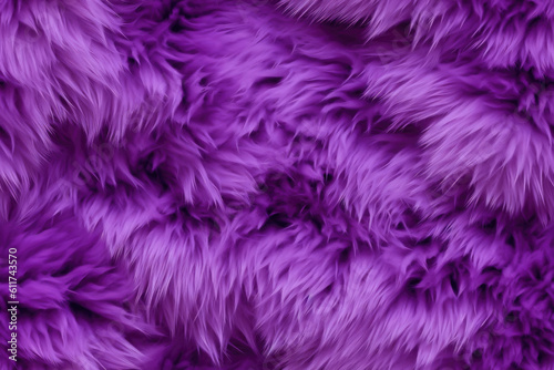 Nahtlos wiederholendes Muster - Violettes Flauschig weiches Fell oder Pelz Textur