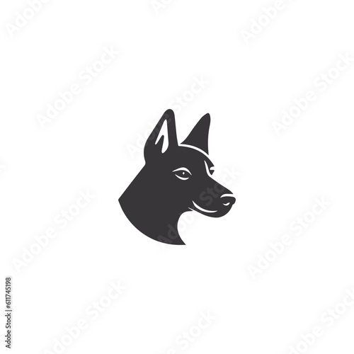 Dog head vector icon