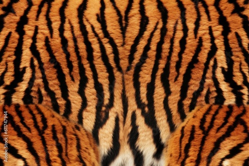 Tiger animal fur perfect seamless repeating pattern. Generative AI
