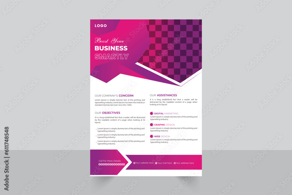 Corporate Business Flyer Template Vector Design For Your Business Advertisement