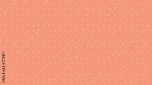 Simple geometric pattern animation background