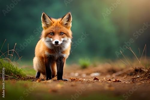 fox with smoky eyes and a touch of glitter