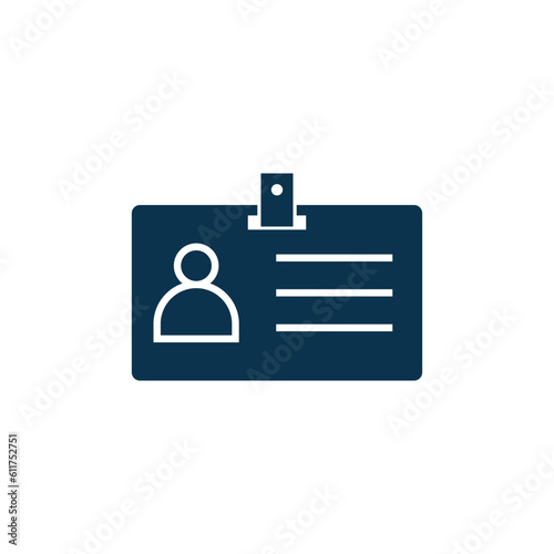 Name Tag Icon Vector Template