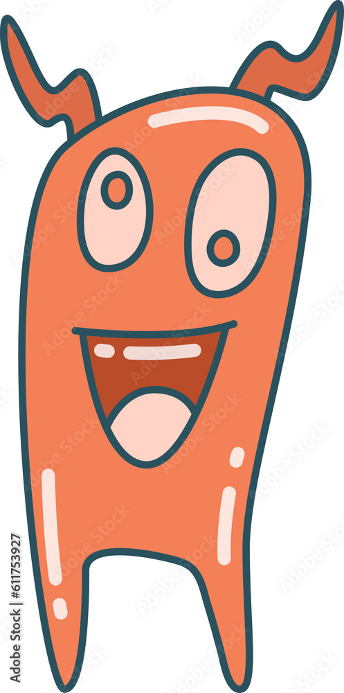 funny and doodle monster character funny and doodle monster character