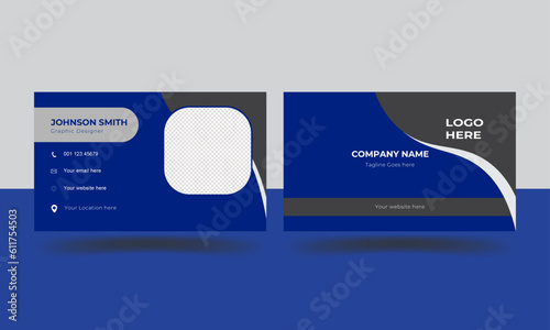 corporate abstract minimal design visiting modern business card design