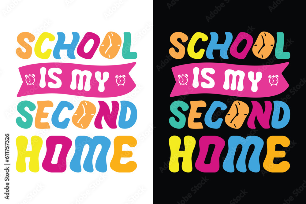 Back to school t-shirt design, 100 days of school t-shirt design, welcome back to school t-shirt, Unique back to school t-shirt design, Custom back to school t-shirt.