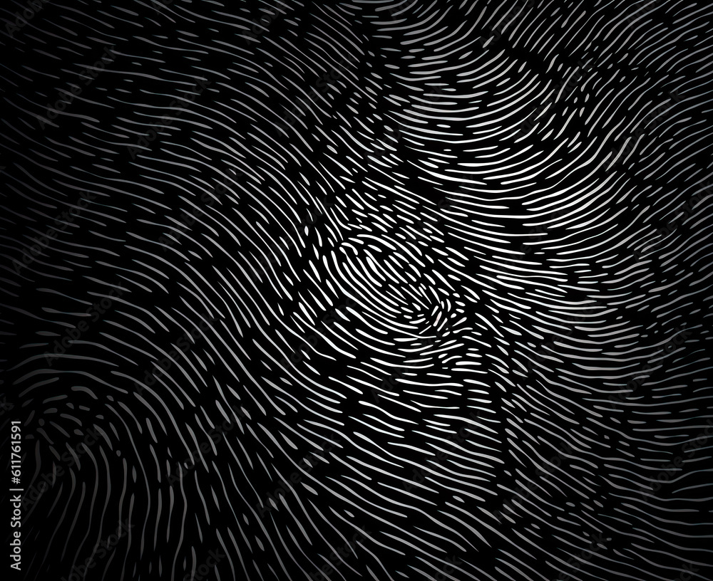 Abstract background in fingerprint tech style for background texture.