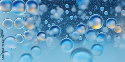 Background of bubbles or balloons of different sizes in multicolored colors.