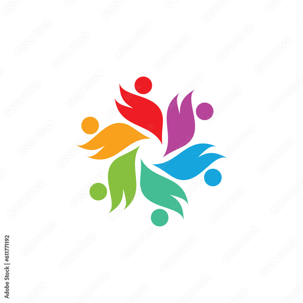 Community logo vector design element with modern creative style Community logo vector design element with modern creative style