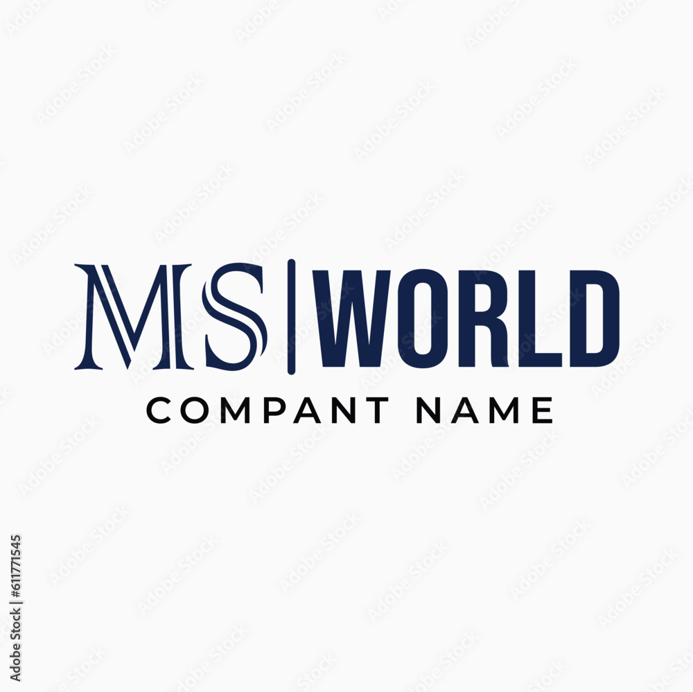 Ms World Logo Template 