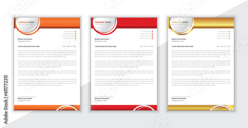 Corporate letterhead design for your professional business.