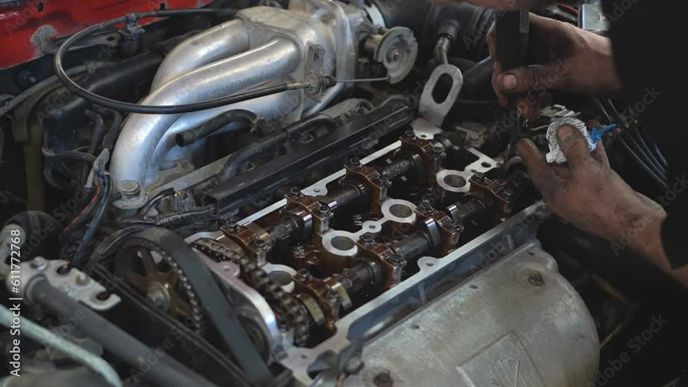 Car service station. Repair and replacement of mechanisms and worn parts of various units in a workshop and by qualified personnel. Car service station. Repair and replacement of mechanisms and worn parts of various units in a workshop and by qualified personnel.