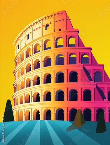 Colosseum Rome Italy, Vivid landmarks