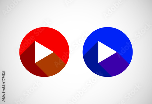 Watch now button. Watch now banner sign. Play video icon vector illustration.