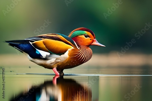duck in the water generated by ai