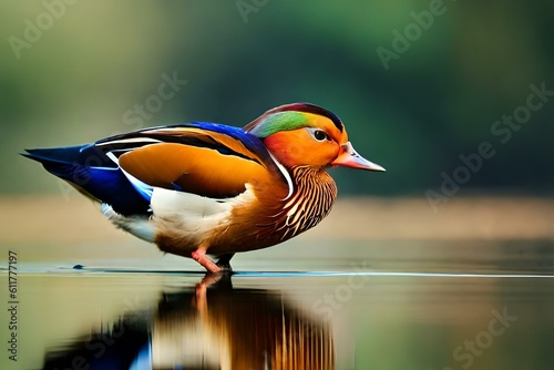duck in the water generated by ai