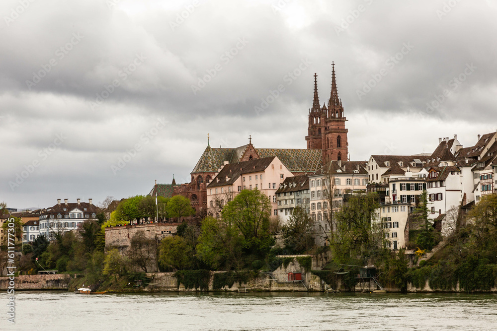 Basel Minster in Basel Switzerland