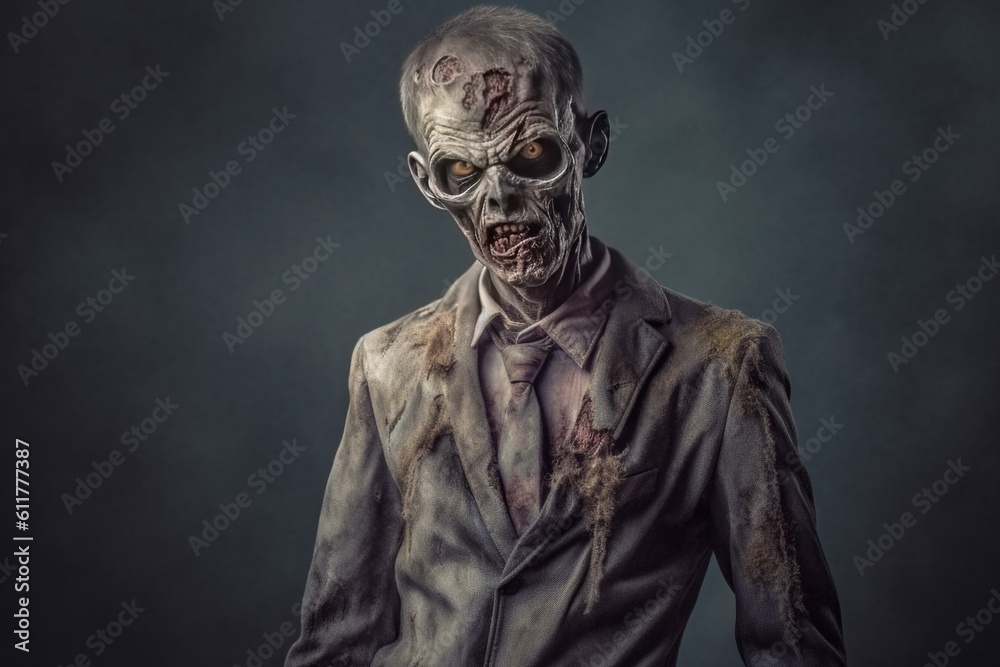 Scary Vampire Banner with Space for Copy. Generative AI Scary Vampire Banner with Space for Copy. Generative AI