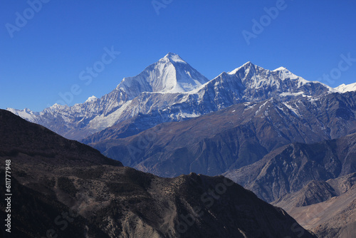 Mount Dhaulagiri and Tukche Ri, Nepal. © u.perreten